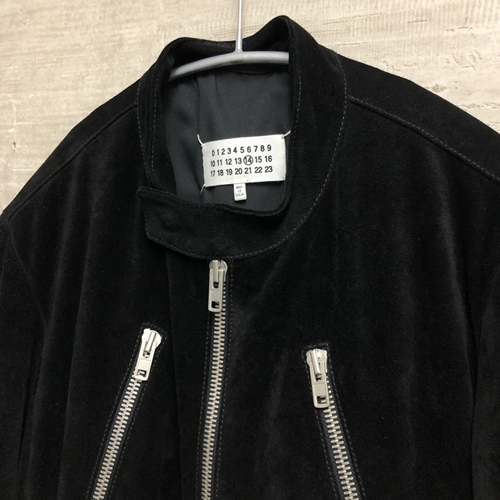 Maison Margiela メゾンマルジェラ スエード レザー八の字 ライダース