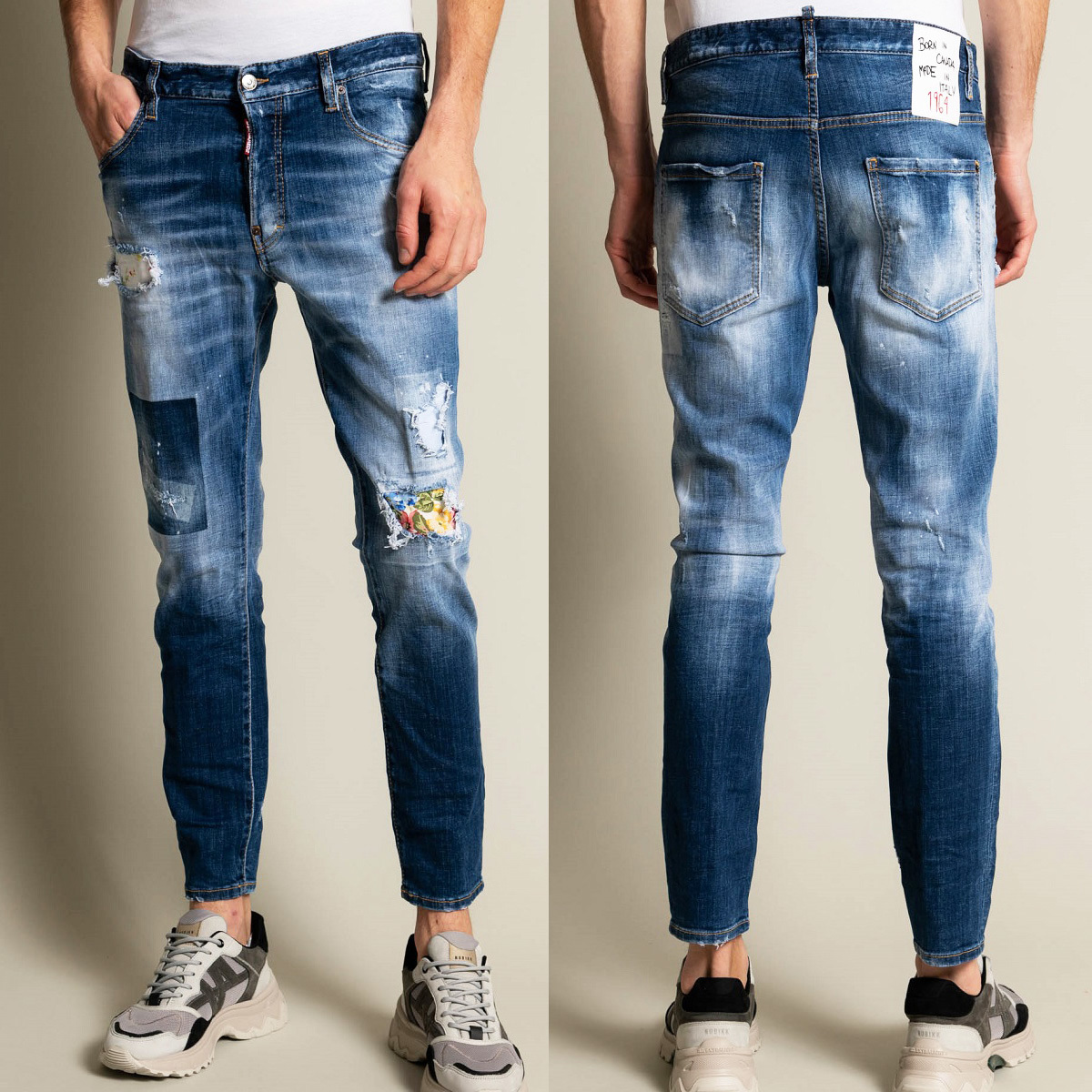 送料無料 DSQUARED2 ディースクエアード S74LB1056 インディゴ 送料無料 DSQUARED2 ディースクエアード S74LB1056 インディゴ