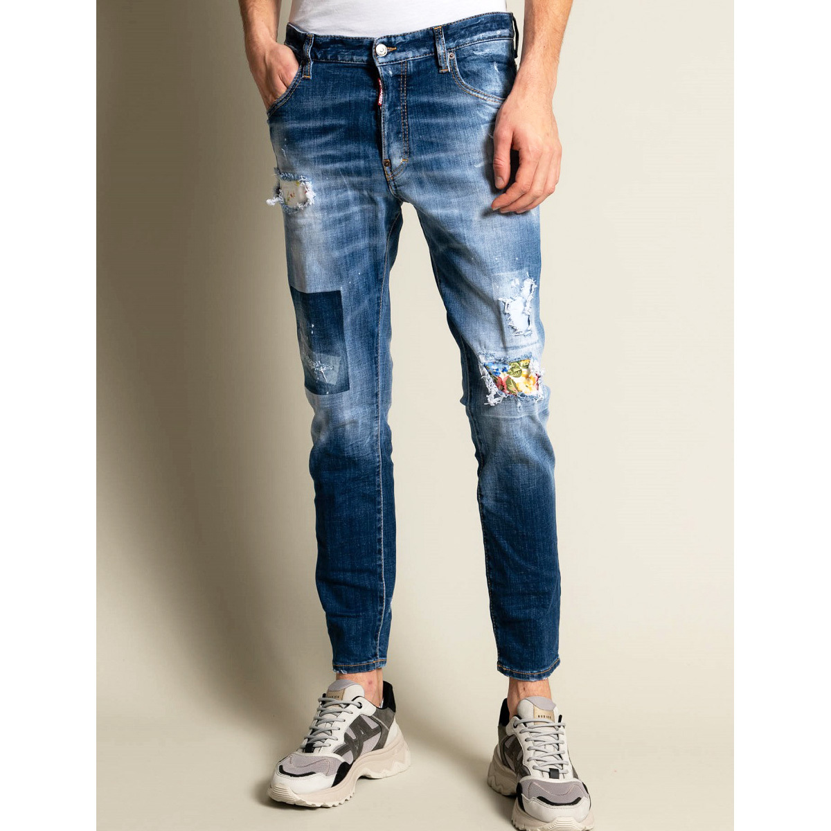 送料無料 DSQUARED2 ディースクエアード S74LB1056 インディゴ 送料無料 DSQUARED2 ディースクエアード S74LB1056 インディゴ
