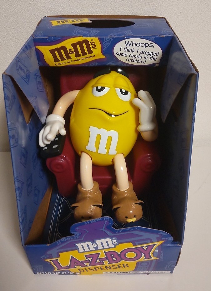 ｍ＆ｍ'ｓチョコディスペンサー イエロー LA-Z-BOYバージョン