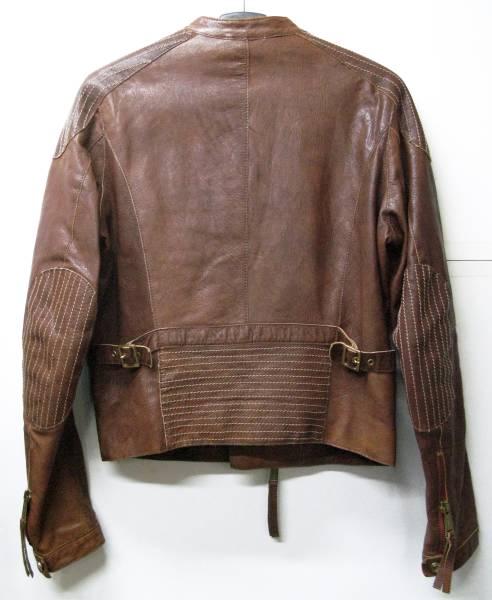 ディースクエアード：ダブルジップ レザー ブルゾン (DSQ2 leather jacket_画像2