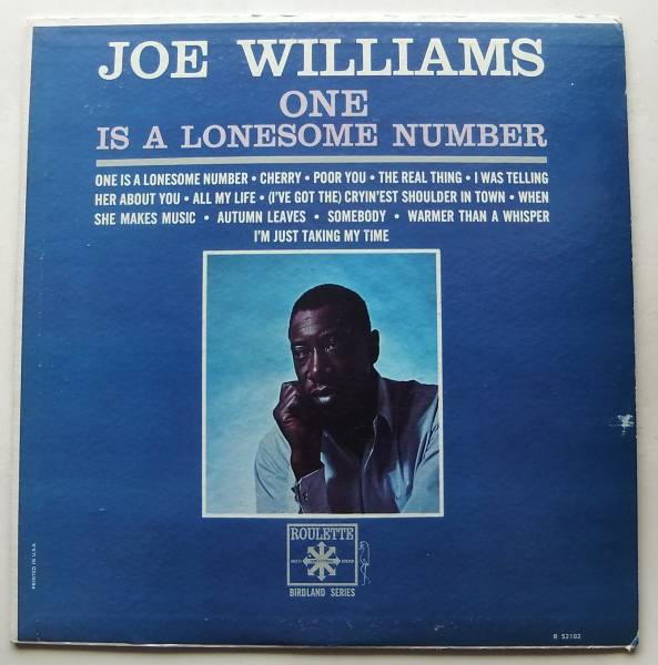 ◆ JOE WILLIAMS / One is A Lonesome Number ◆ Roulette R-52102 ◆_画像1