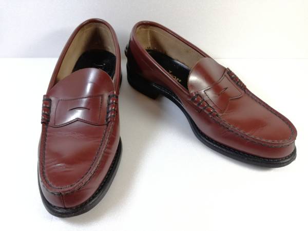  super-beauty goods!! Barker Barker coin Loafer tea 25cm