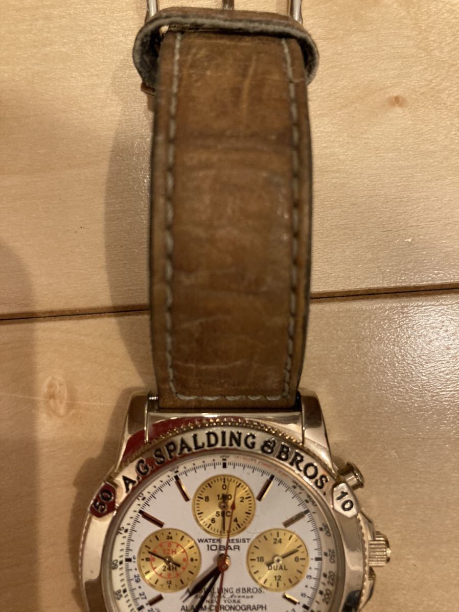 A.G.SPALDING & BROS NEWYORK クロノグラフ腕時計 sashopping.com.br