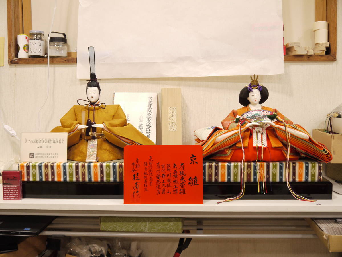 ひな人形 京雛 安藤桂甫 五番親王 黄呂染 川瀬健山頭 www.neelikon.co.uk