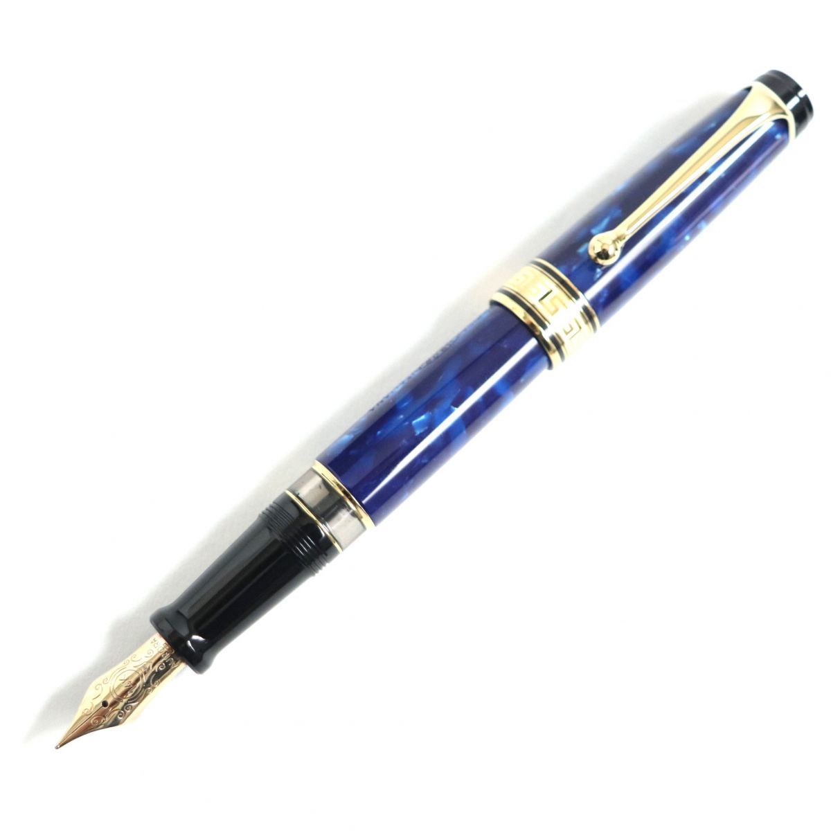 極美品▽AURORA アウロラ 996-B オプティマ ペン先K14 吸入式 万年筆