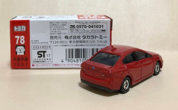 トミカ　スバル　インプレッサ　No.78　2017　ミニカー　TOMICA　同梱可　SUBARU IMPREZA (J18)_画像2