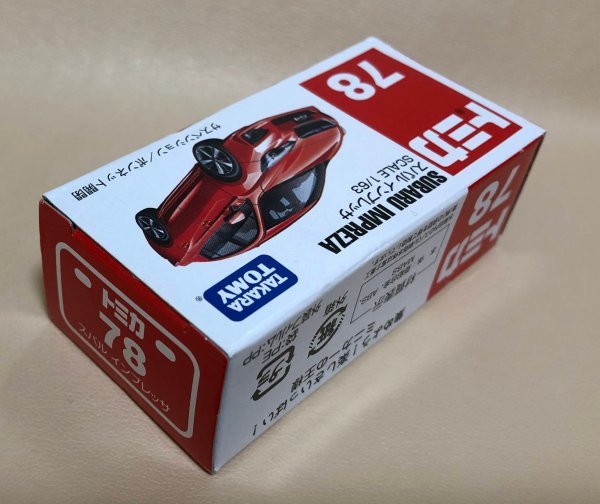 トミカ　スバル　インプレッサ　No.78　2017　ミニカー　TOMICA　同梱可　SUBARU IMPREZA (J18)_画像4