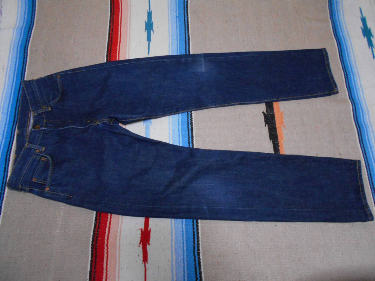 1990 годы производства EDWIN Edwin 505XX красный уголок индиго heavy унция Vintage джинсы сделано в Японии MADE IN JAPAN VINTAGE INDIGO JEANS