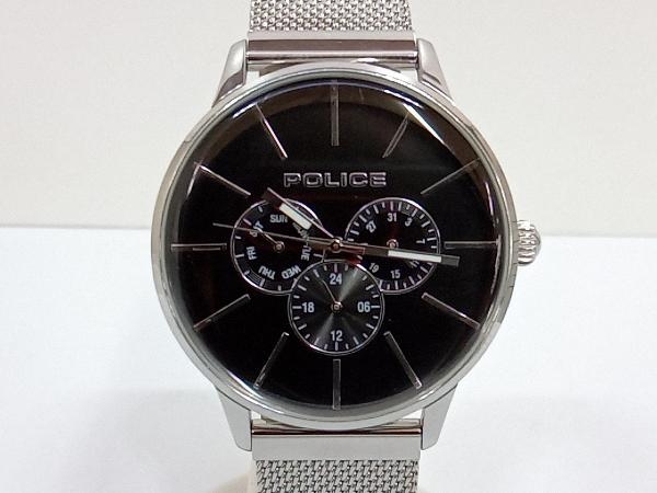 POLICE 14999J ポリス 腕時計 メンズ クォーツ 年末のプロモーション大特価！ 最新コレックション 黒文字盤