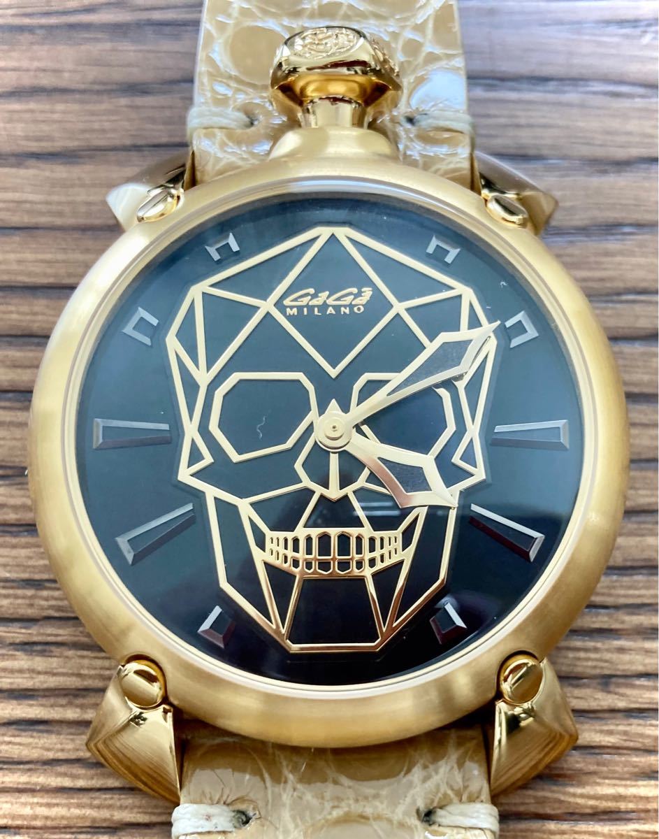 世界500本限定 GaGa MILANO 45MM 6014.01 S Bionic Skull Automatic