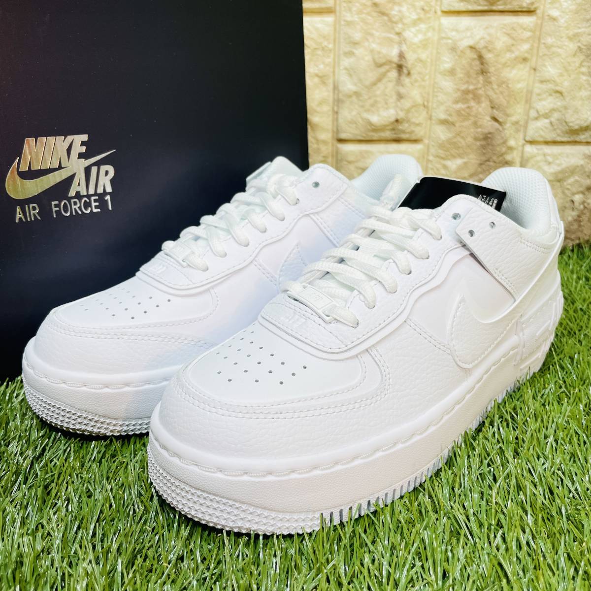 即決 ナイキ エアフォース1 シャドウ 白 ホワイト スニーカー NIKE W AIR FORCE 1 AF1 SHADOW 25.5cm 送料込み CI0919-100_画像7