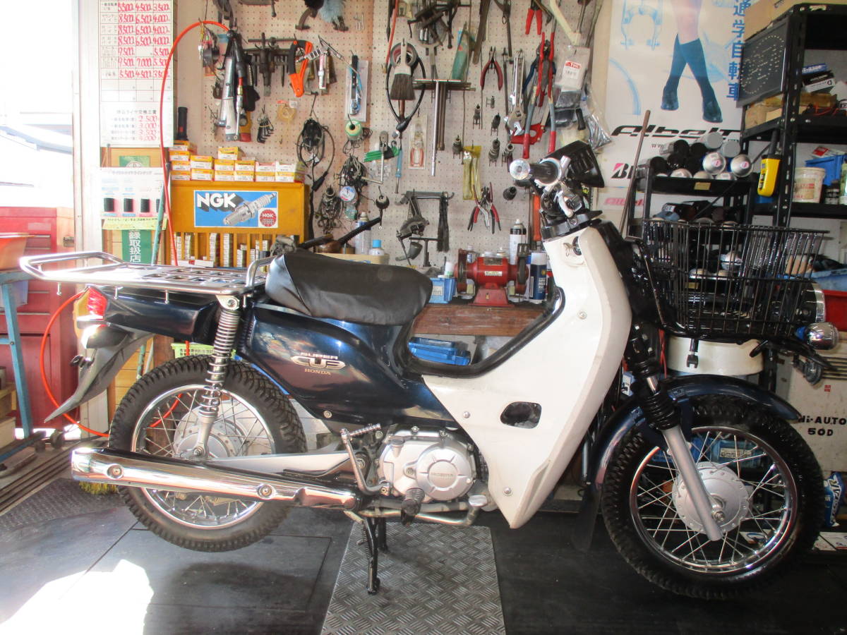 バイク屋の車>ホンダ スーパーカブ50プロ AA04 新品パーツ多数 軽整備