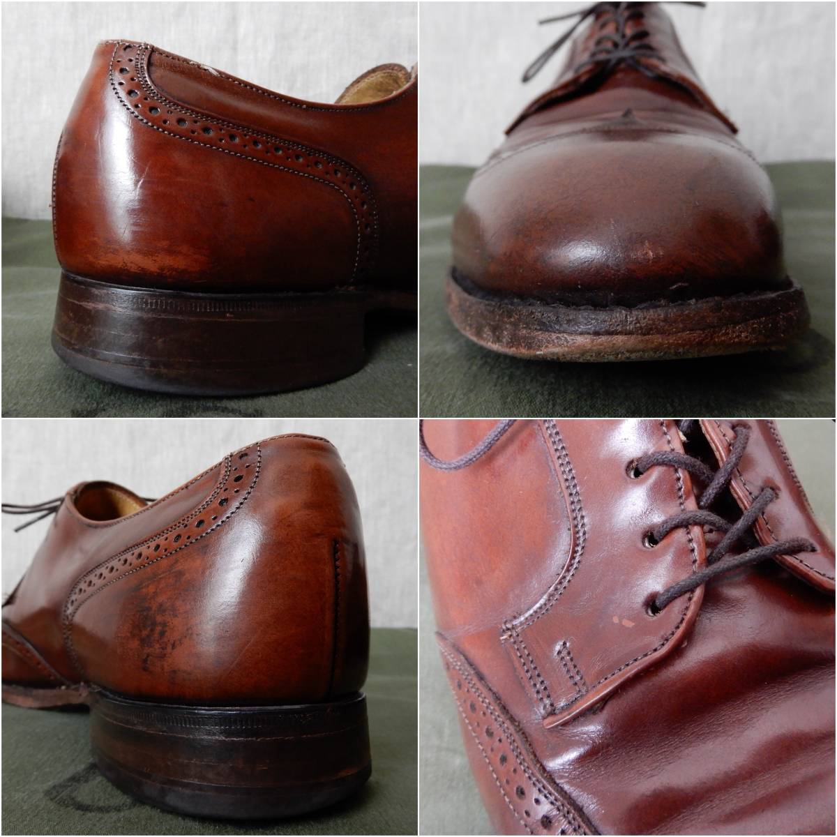 Johnston & Murphy OPTIMA Wing Tip Shoes 1980-90s Size10.5D Vintage ジョンストンアンドマーフィー オプティマ ウィングチップシューズ_画像10