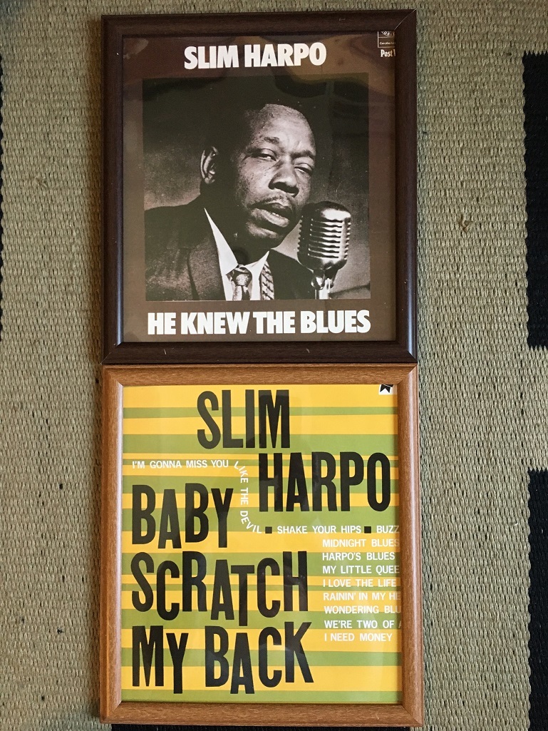 Blues ブルース　LP ジャケット　ポスター　2枚　額縁付き Slim Harpo_画像1