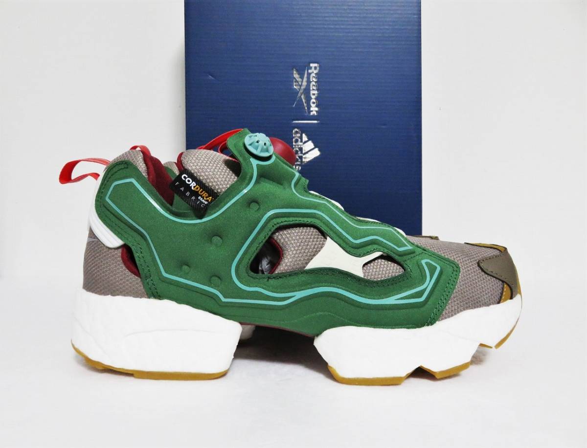 送料無料 Reebok BBC Instapump Fury Boost Shoes 26.5 グリーン