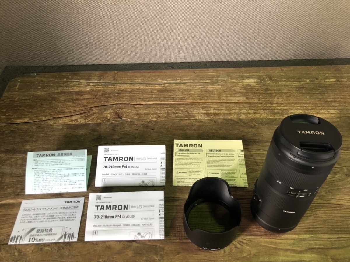 タムロン TAMRON 70-210mm F4 Di VC USD A034 ニコン用 展示品/動作未