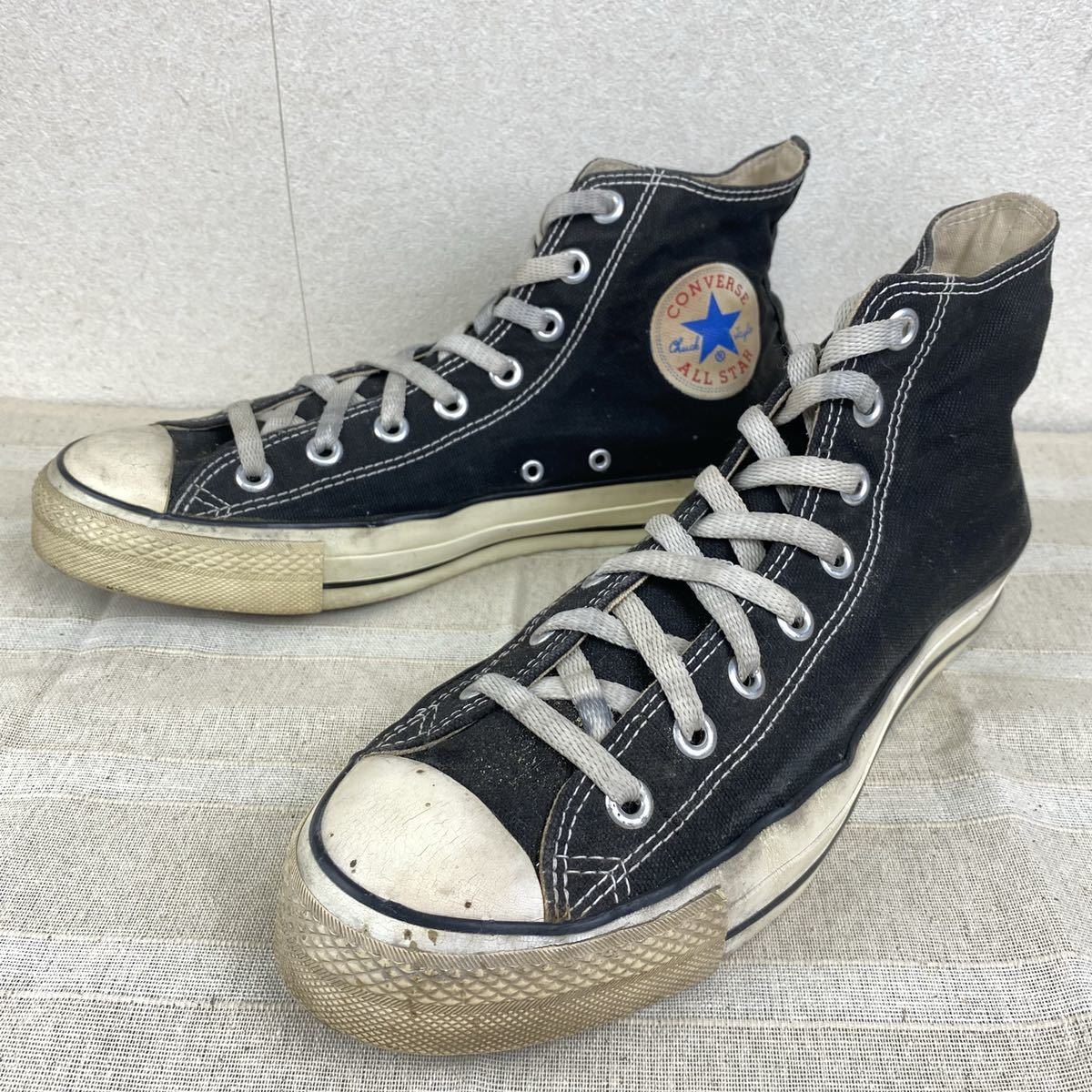 定番◎ ★CONVERSE コンバース★ オールスター ALL STAR ハイカット スニーカー シューズ 靴 アメカジ 古着系 ブラック サイズ 23.0cm /79_画像1