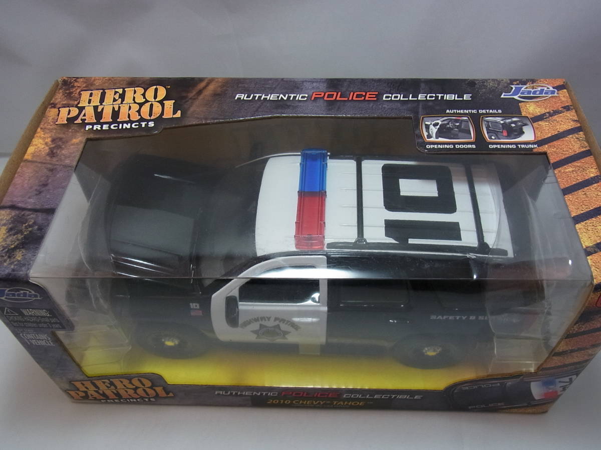 Jada 1/24 HERO PATROL 2010 CHEVY TAHOE Chevy Tahoe AUTHENTIC POLICE COLLECTIBLE