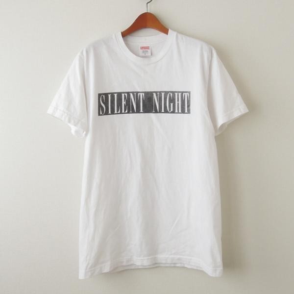 supreme Tシャツ silent night tee 白 M (mw-372)