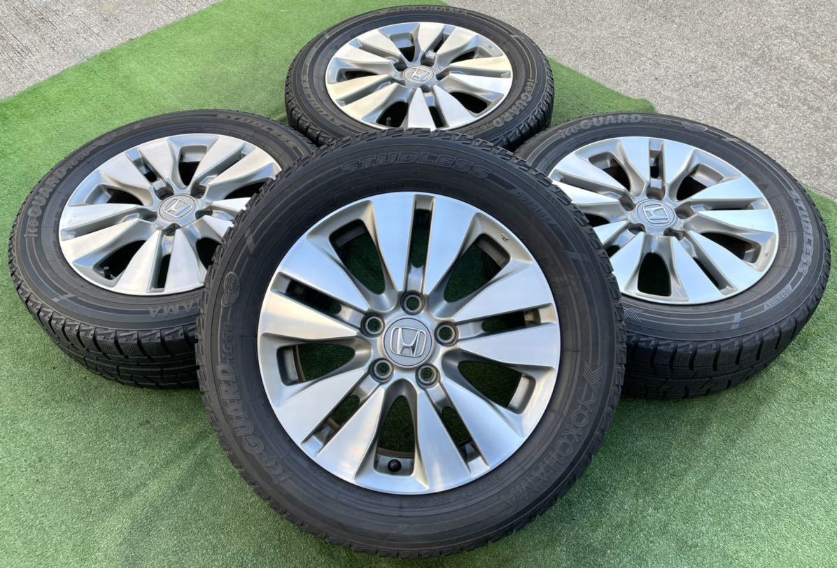ホンダ 純正 16インチ アルミホイール YOKOHAMA 205/60R16 4本セット ステップワゴン アコード エリシオン オデッセイ ストリーム CR-Z