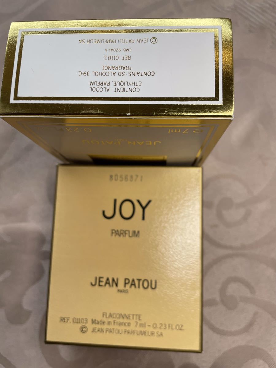 未使用　JEAN PATOU JOY ジャンパトゥ ジョイ JOY パルファム　送料無料