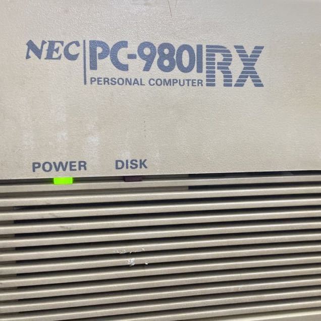 PC98M-288 激安 レトロPC98シリーズ NEC PC-9801RX2 通電確認済み HDD欠品 ジャンク_電源ランプ点灯