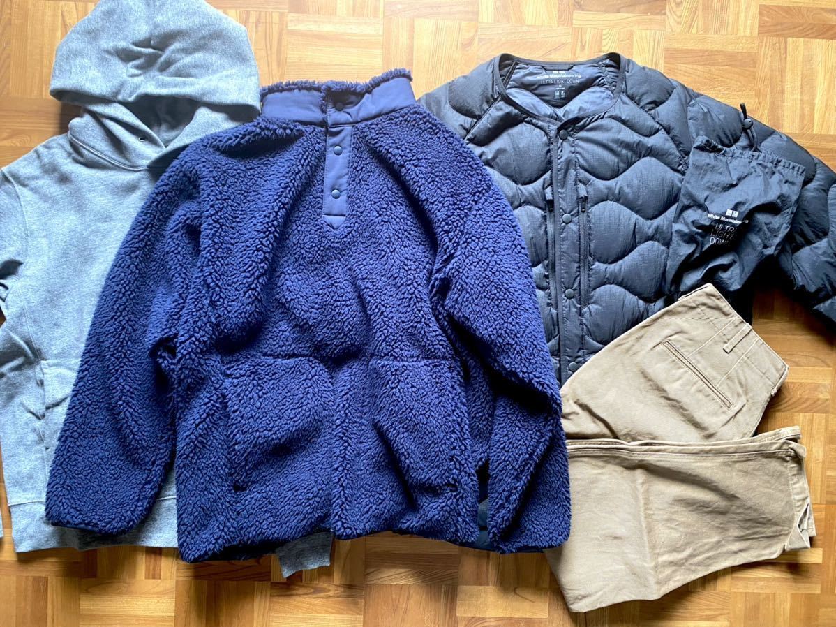 最も完璧な ダウン セット売り 4着 mountaineering white ☆ UNIQLO