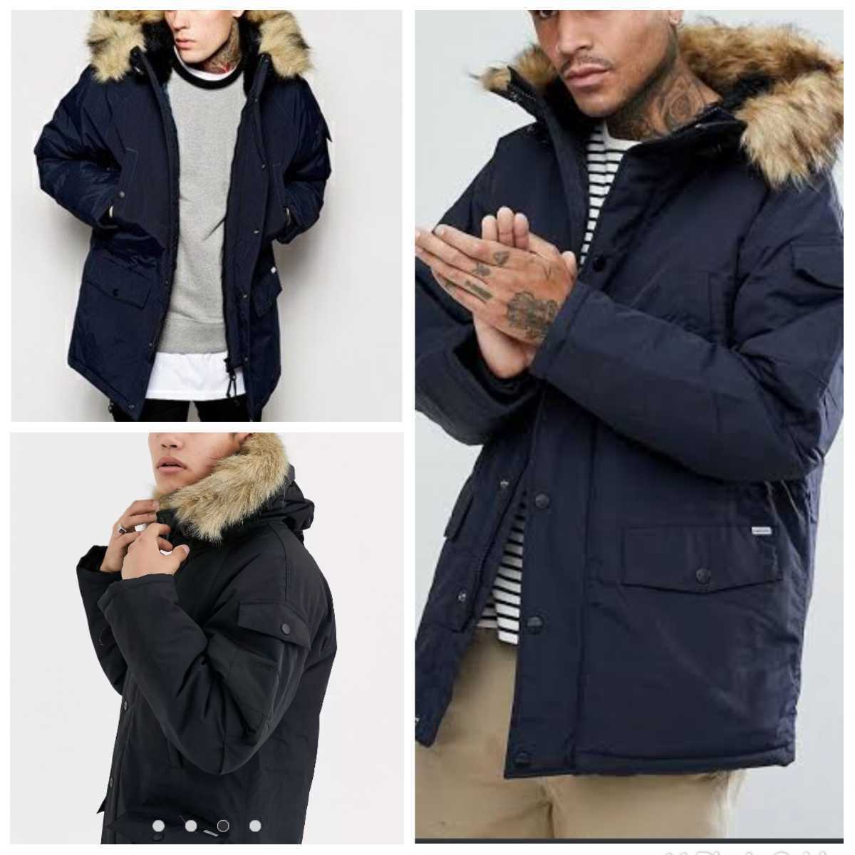 美品 CARHARTT WIP カーハート ANCHORAGE PARKA 防寒 ナイロン 中綿 ダウンジャケット コート パーカー ブラック 黒 XS レディース メンズ