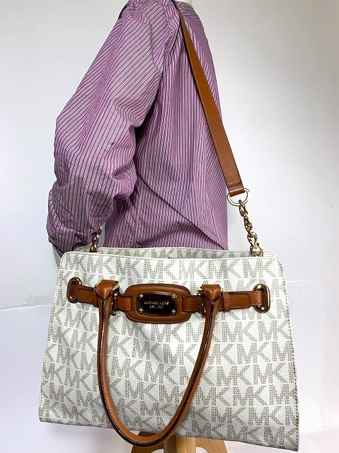 美品☆送料無料 マイケルコース MICHAEL KORS レザー 2Way ショルダー