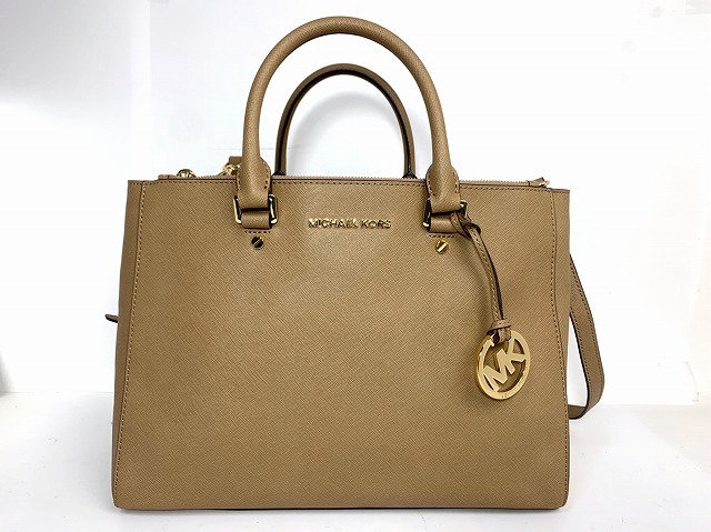 極美品★送料無料 マイケルコース MICHAEL KORS レザー 2Way ショルダーバッグ トートバッグ ★_画像1