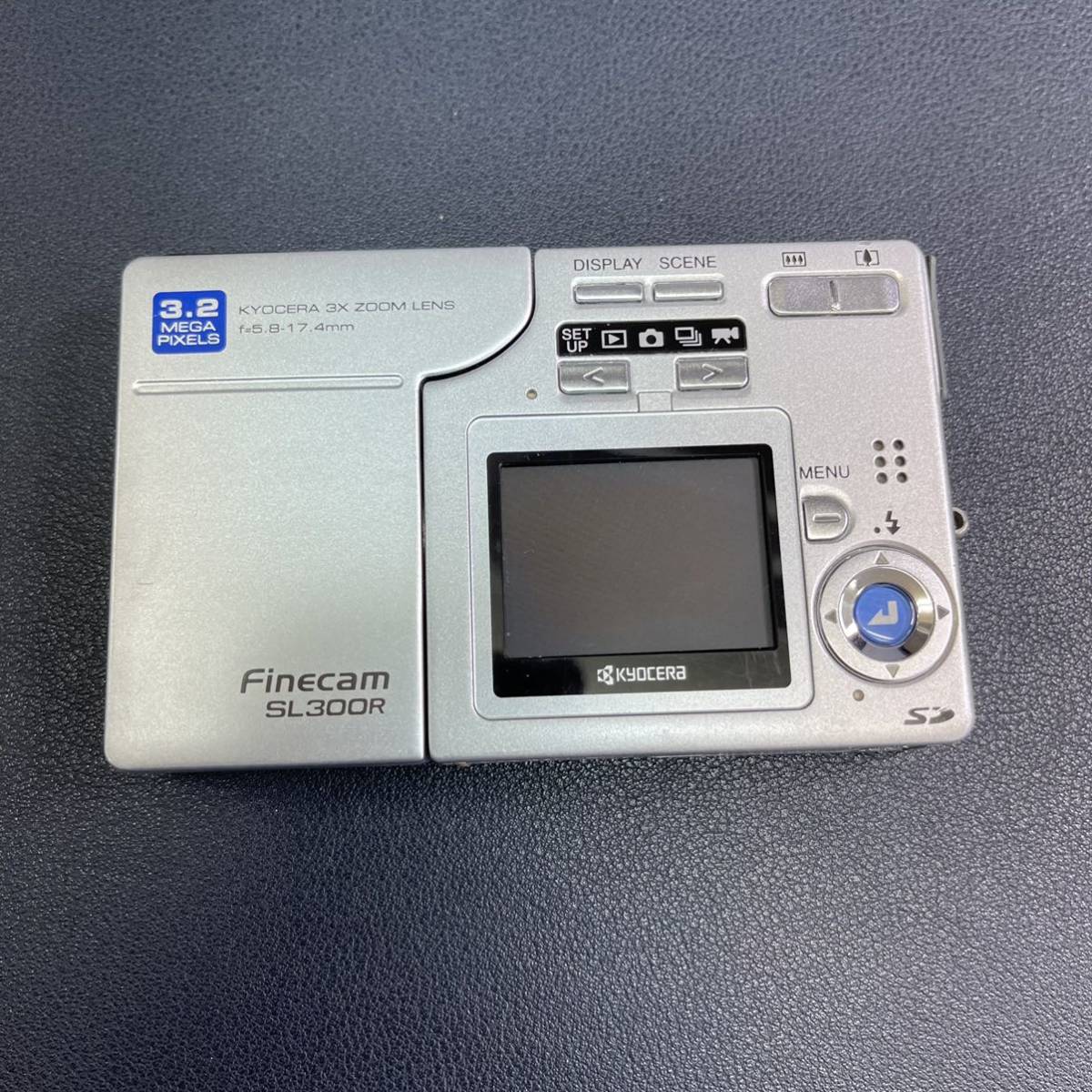 ジャンク 京セラ レンズ回転式デジタルカメラ KYOCERA Finecam