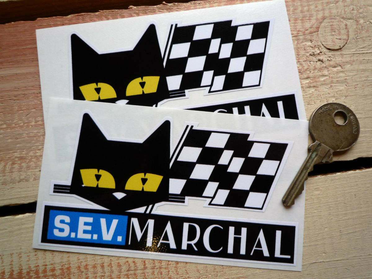 海外　限定品　送料込み SEV MARCHAL GT40 Sticker Decal セブ マーシャル カッティング ステッカー 115mm × 60mm 2枚セット　ステッカー_画像1