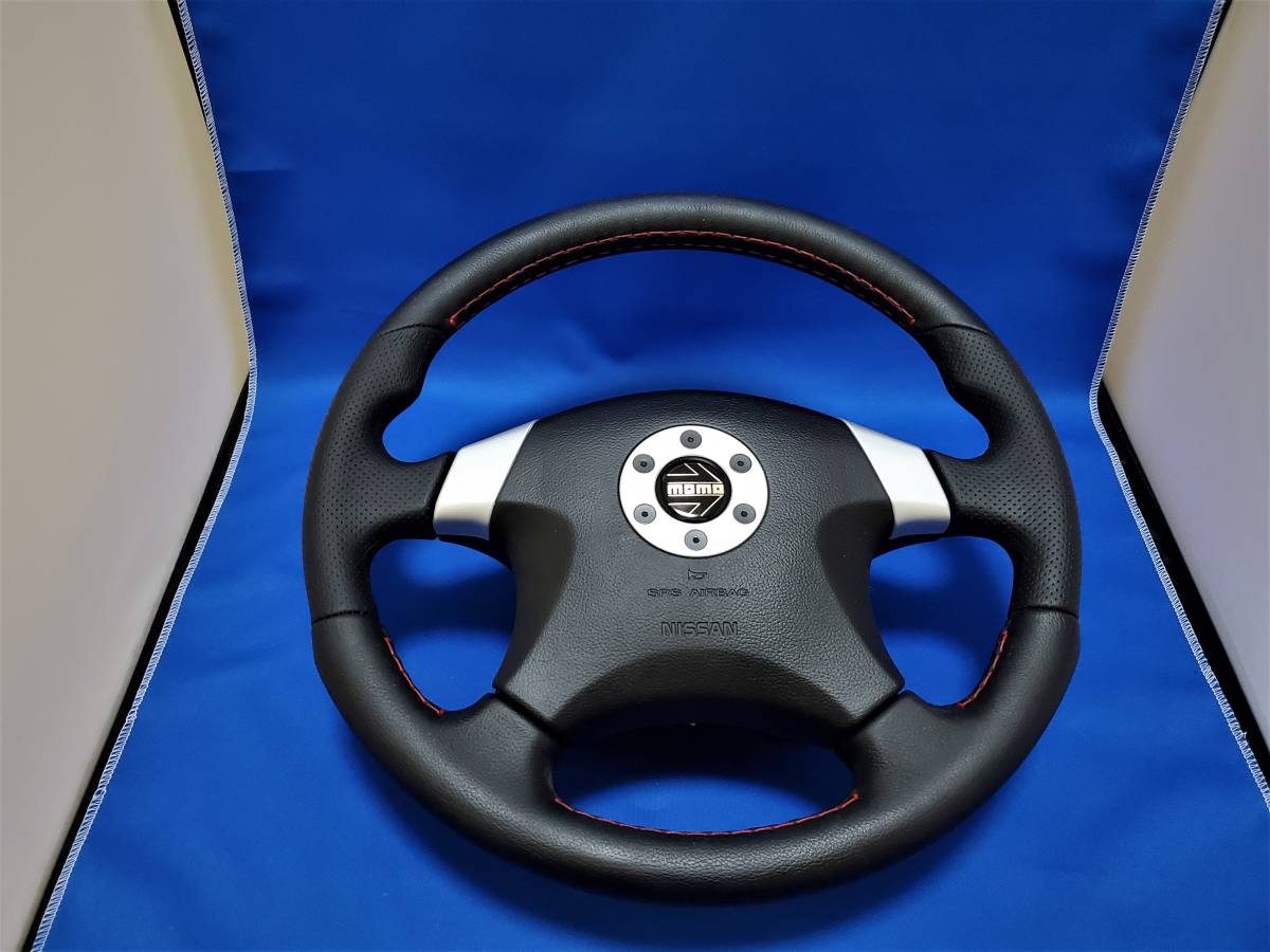 日産純正オプション BCNR33 MOMO 4本スポーク スポーツステアリング