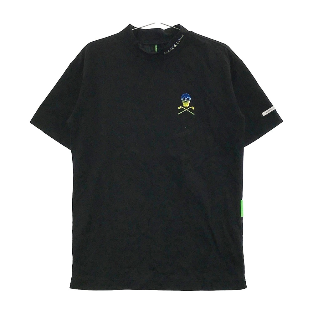 即決】MARK&LONA マークアンドロナ モックネック半袖Tシャツ ブラック