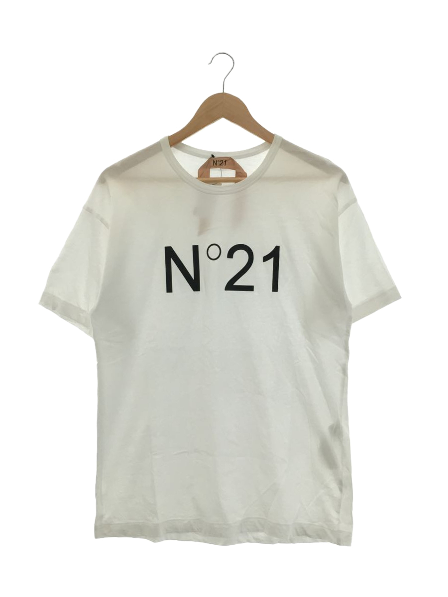 N21 numero ventuno P20EN2M F0616314 半袖Tシャツ 38 コットン ホワイト 無地