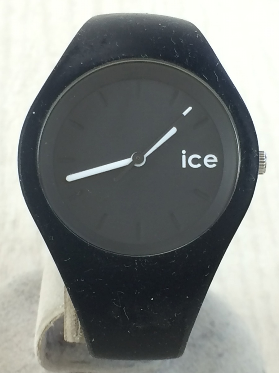ice watch アイスウォッチ クォーツ腕時計 アナログ ラバー BLK 000991