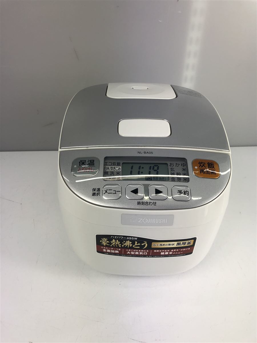 ZOJIRUSHI 炊飯器 注目ブランドのギフト 極め炊き ホワイト NL-BA05-WA 情熱セール