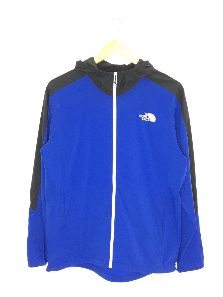 THE NORTH FACE◆ANYTIME WIND HOODIE_エニータイムウインドフーディ/M/ナイロン/BLU
