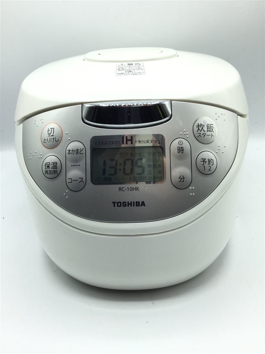 TOSHIBA 炊飯器 IH RC-10HK 040802 東芝 18％OFF 5.5合 83％以上節約 ホワイト 2017年製