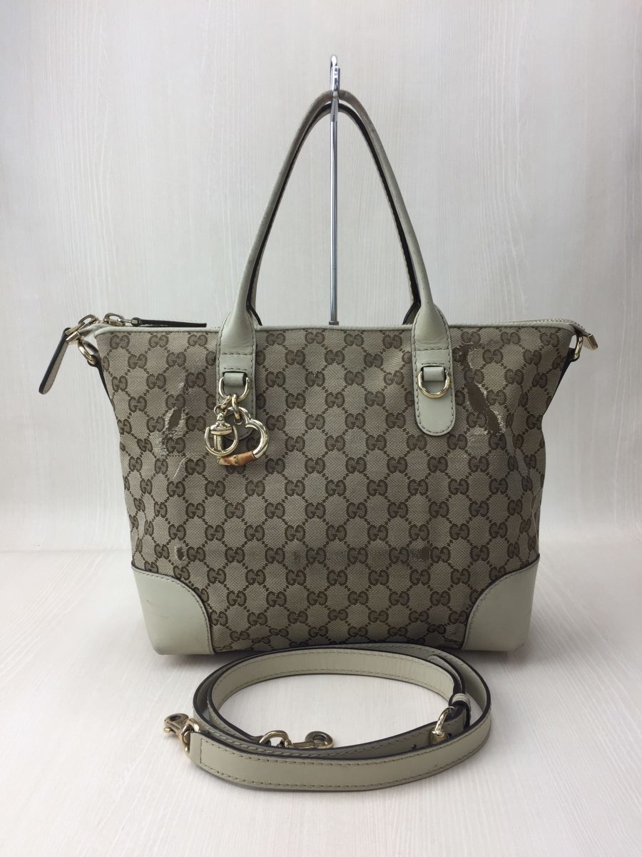 好評豊富な GUCCI キャンバス ハートビット 低価正規品