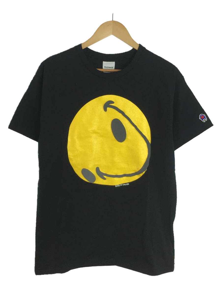 READYMADE◇COLLAPSED FACE T-SHIRT/21ss/Tシャツ/S/コットン/RE-CO-BK