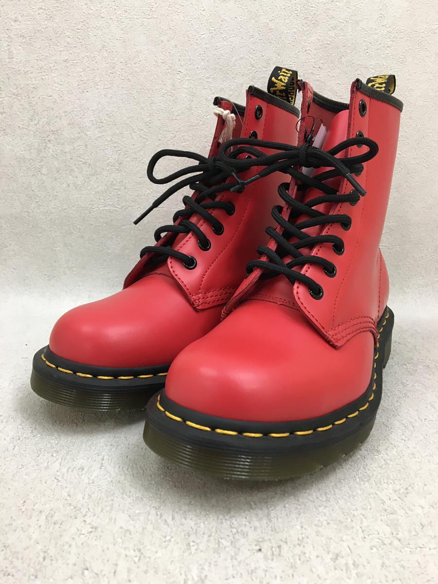 Dr.Martens レースアップブーツ UK4 RED レザー