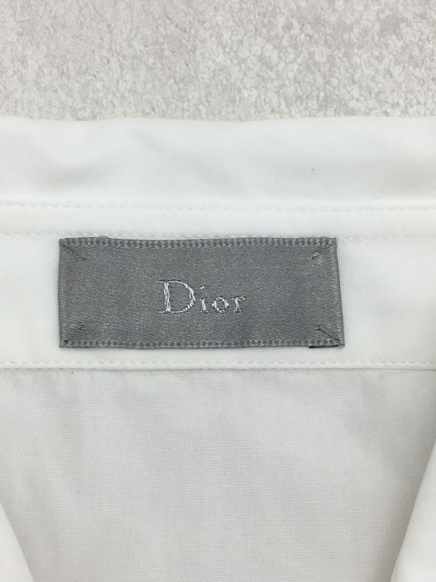 Dior HOMME 半袖シャツ/-/コットン/ホワイト/17SS/亀井徹(Lサイズ 