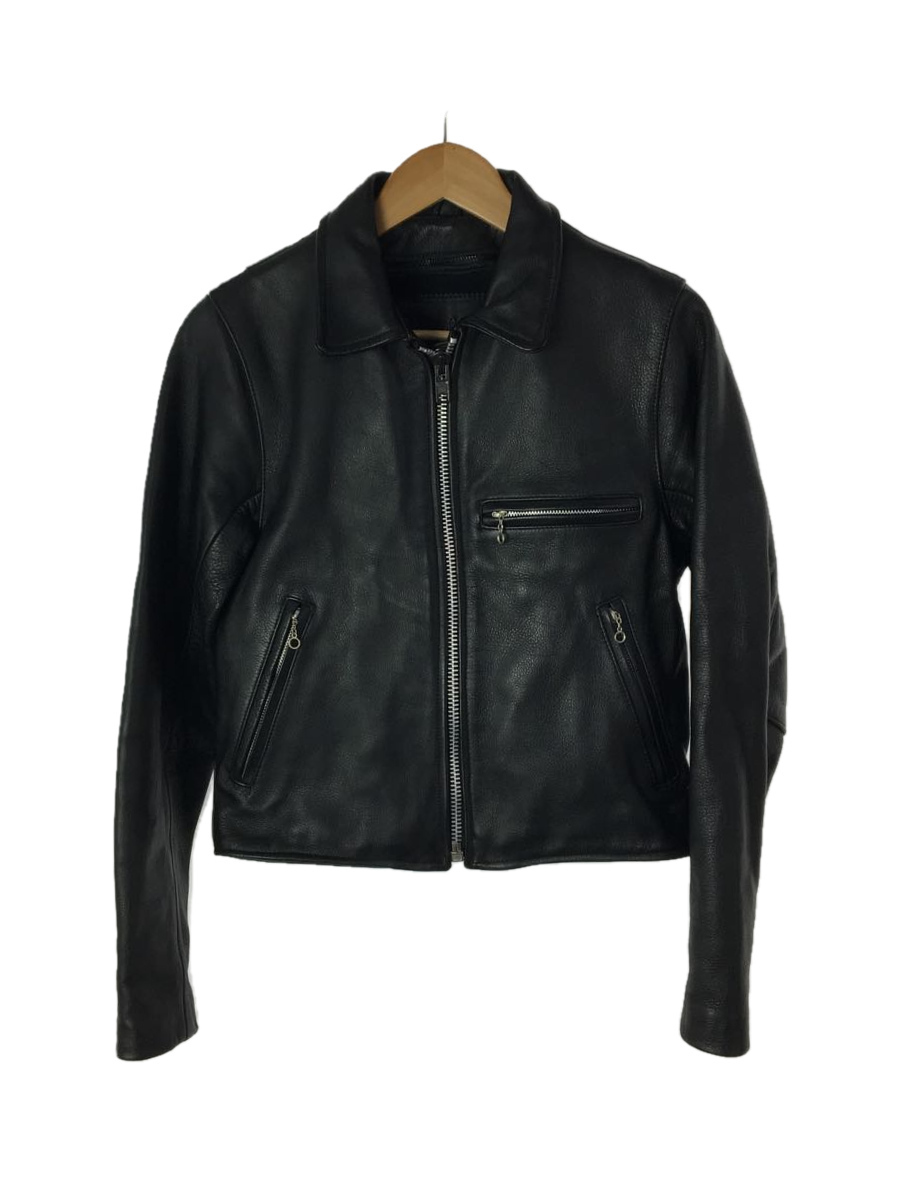 Bs Leather/シングルライダースジャケット/1/牛革/ブラック cgij8mprJKuCHVZ3-44349 Sサイズ