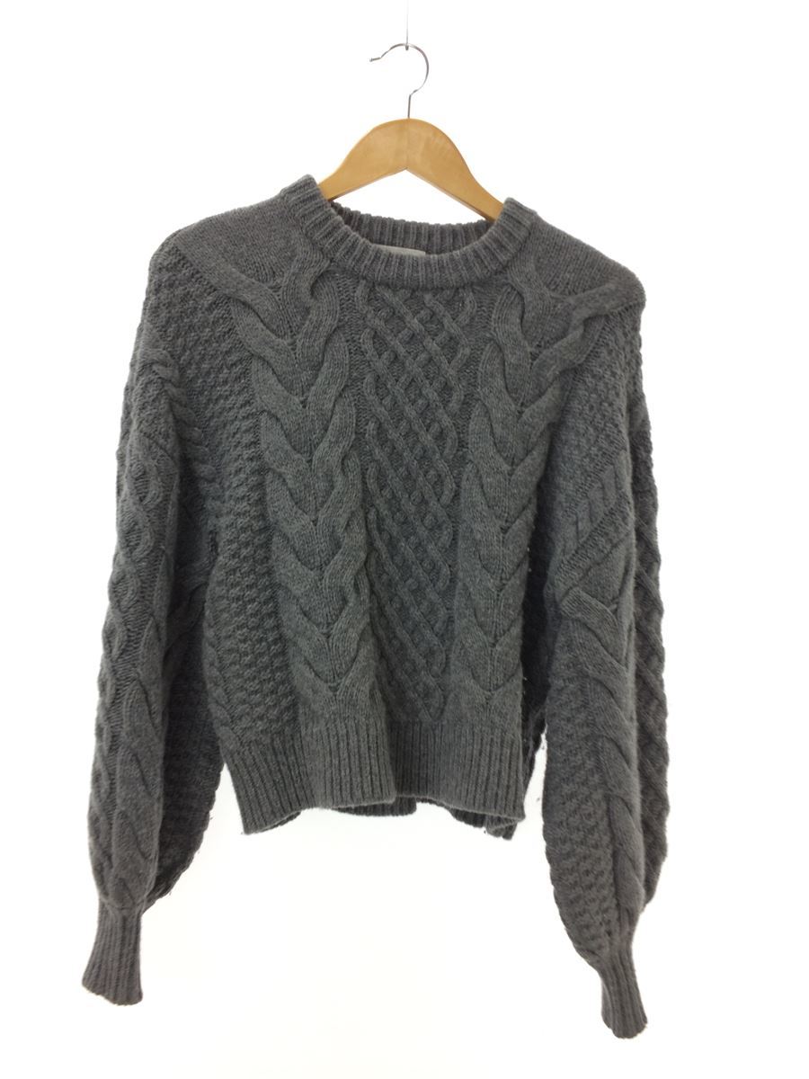 CLANE 2018AW CABLE PUFF 定番キャンバス KNIT TOPS 厚手 15106-2211-tr セーター 正規品 ウール 1