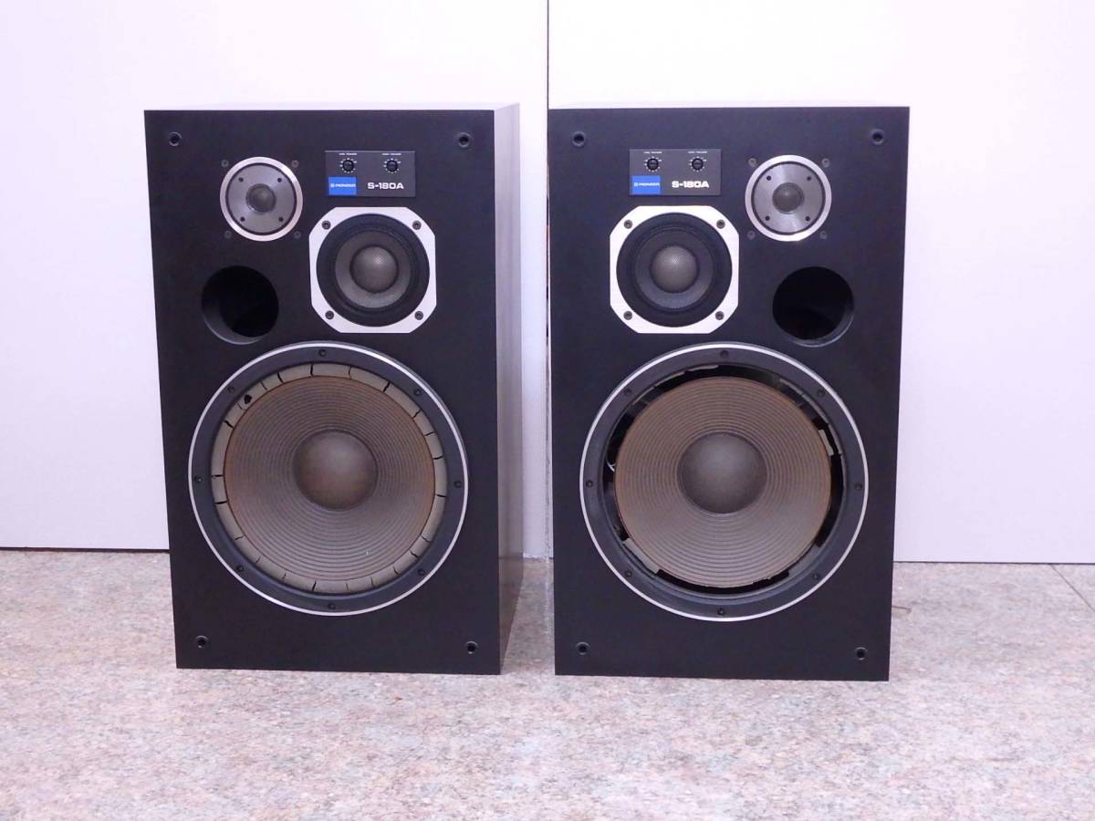 Pioneer S-180 3wayスピーカー 音出しOK ペア 日本製 | verdadcre.com