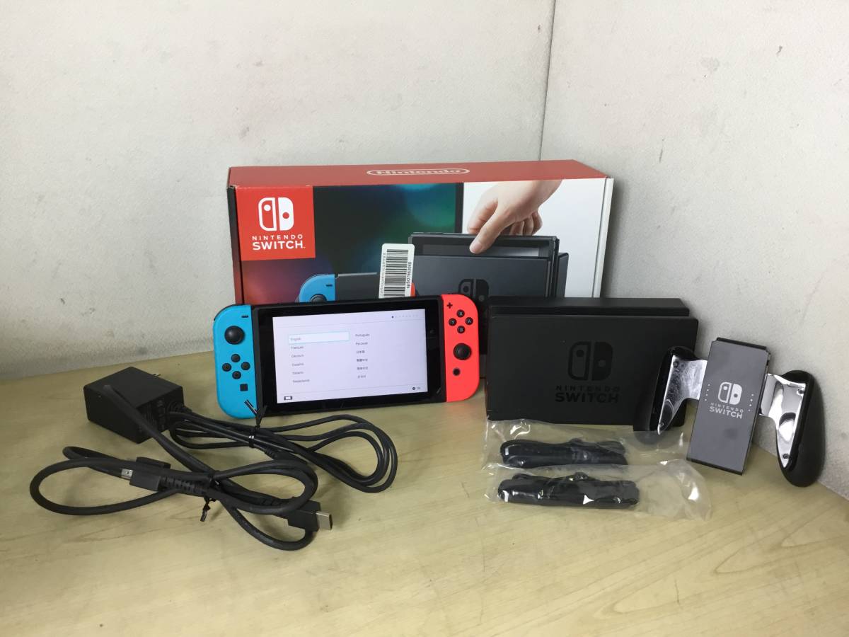動作OK】 NINTENDO SWITCH ニンテンドー スイッチ HAC-001 本体 ネオン