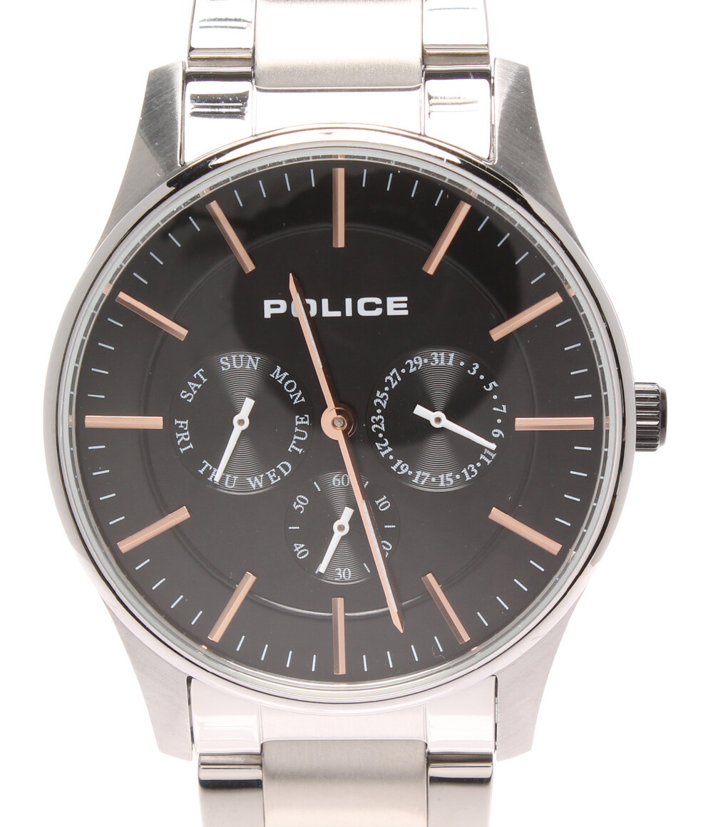 ポリス 腕時計 クオーツ ブラック 14701 メンズ POLICE
