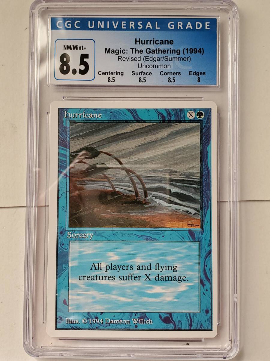 ●MTG● サマーマジック エドガー ブルーハリケーン(英語 エラー CGC 8.5)_画像1